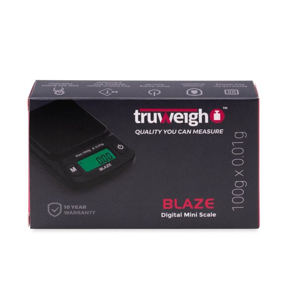 Truweigh Blaze Digital Mini Scale - 100g x 0.01g - Brand New in Black - Picture 2 of 4